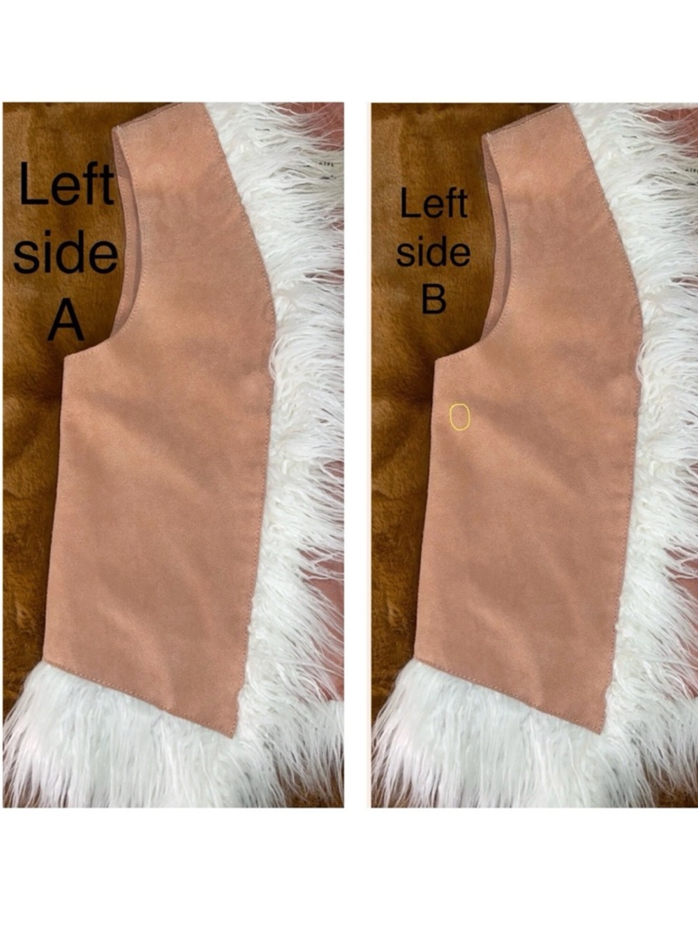 Free People Understated Indigo River Vest Pink XS faux fur - Picture 12 of 16